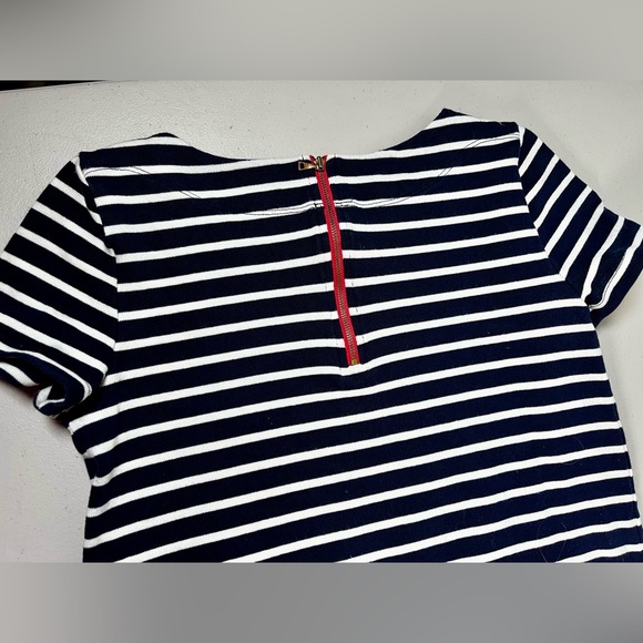 LOFT Navy and White Striped Dress , Small - Picture 8 of 15